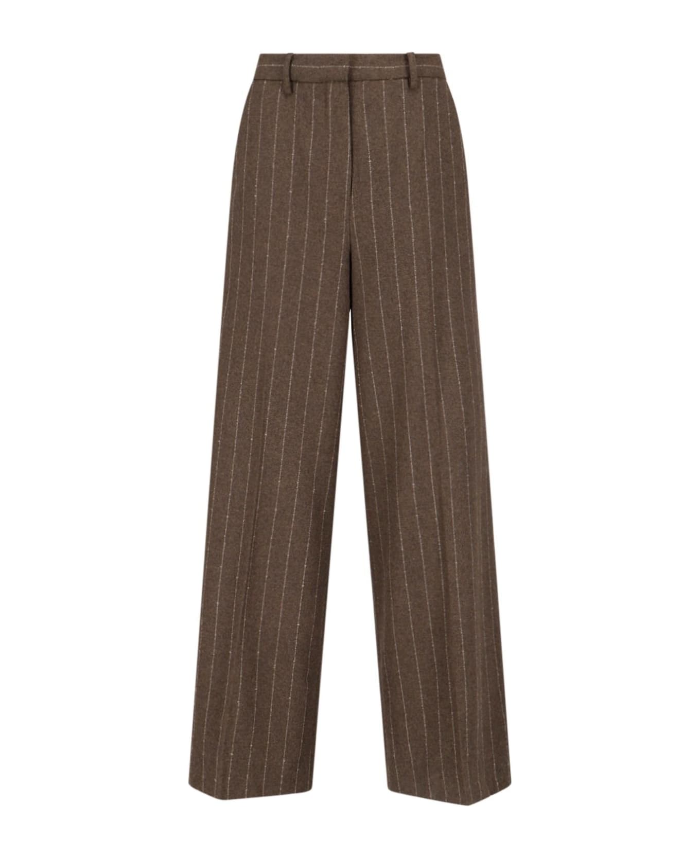REMAIN Birger Christensen Stitched Tailored Pants - Brown ボトムス