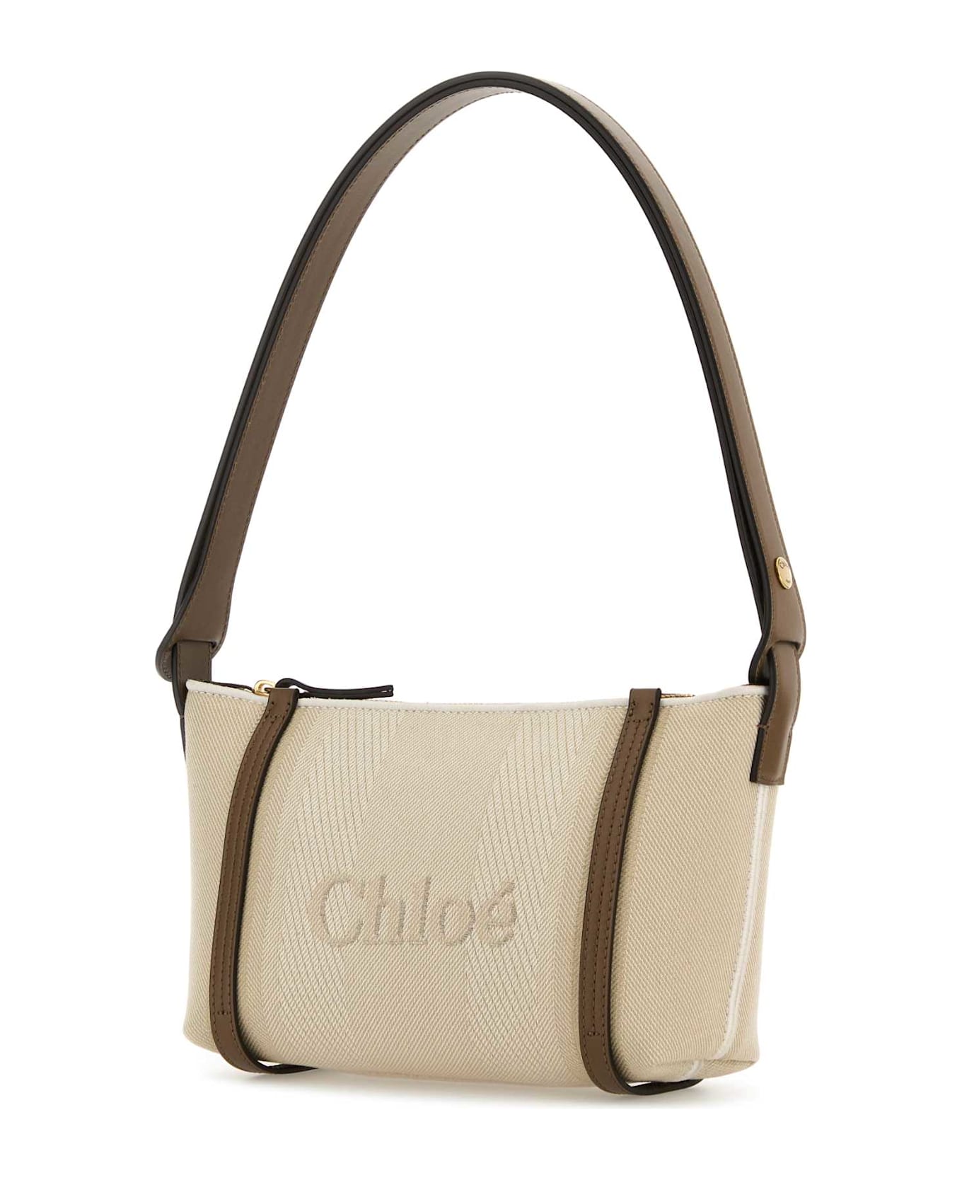 Chloé Sand Canvas Carry Shoulder Bag - VEGETALBEIGE