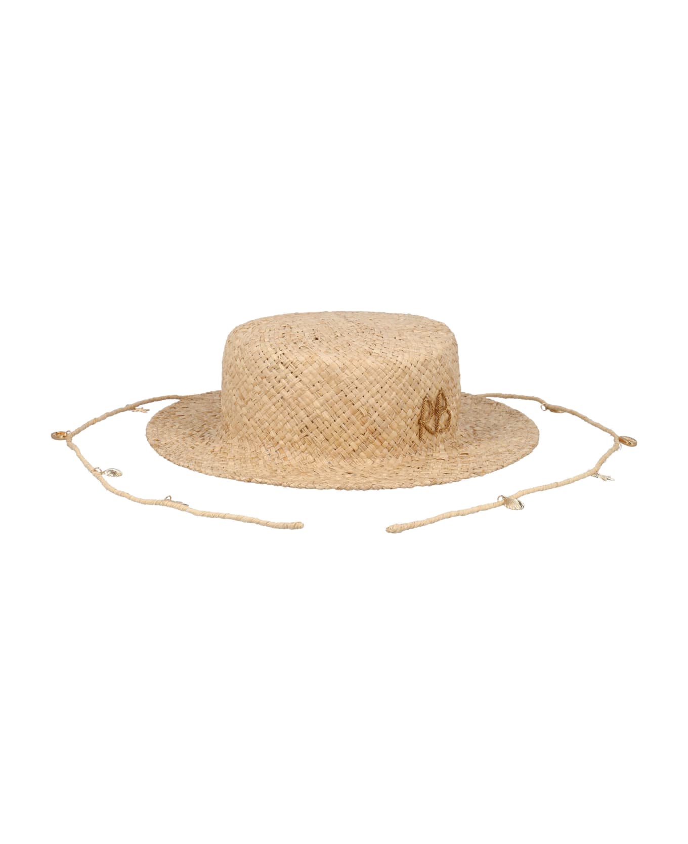 Ruslan Baginskiy Straw Boater Hat - NATURAL