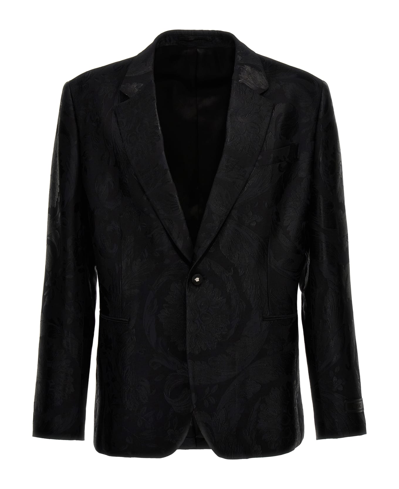 Versace 'barocco Jaquard' Blazer - Black