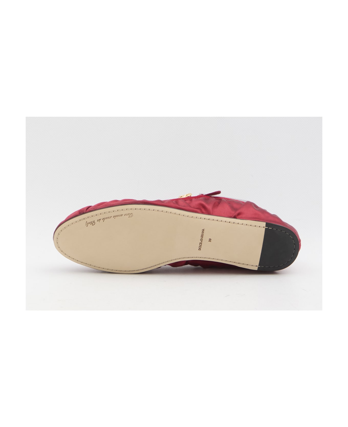 Dolce & Gabbana Satin Ballerinas - Rubino/rubino