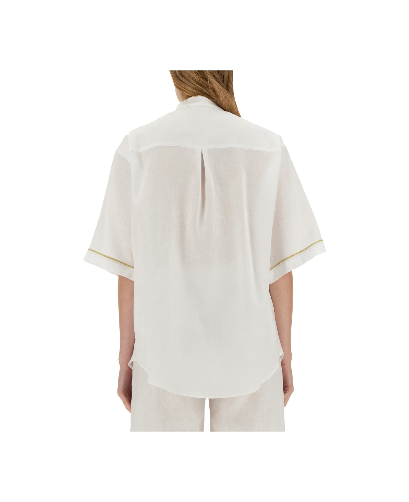 Fabiana Filippi Linen Shirt - WHITE