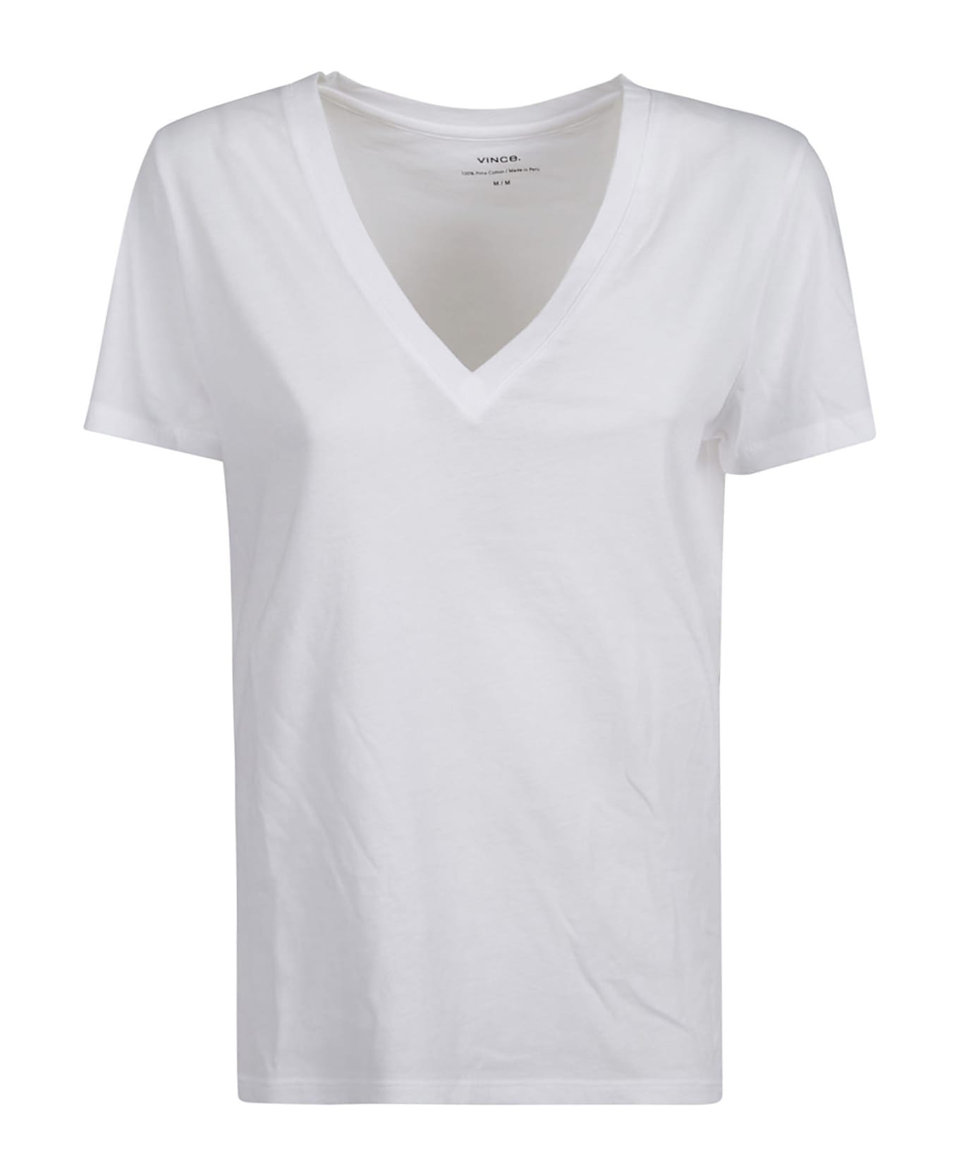 Vince V-neck T-shirt - White Tシャツ
