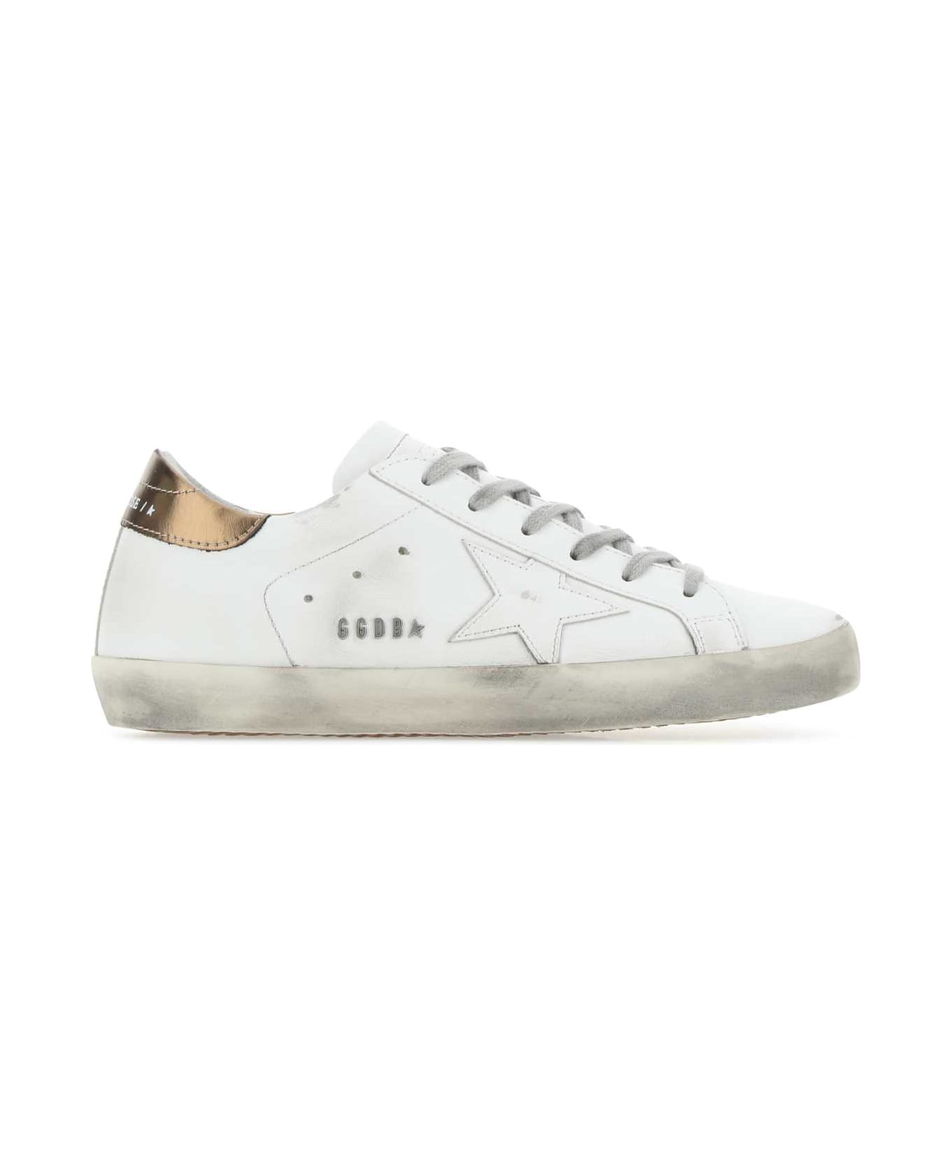 Golden Goose Multicolor Leather Super Star Sneakers - WHITEGOLD