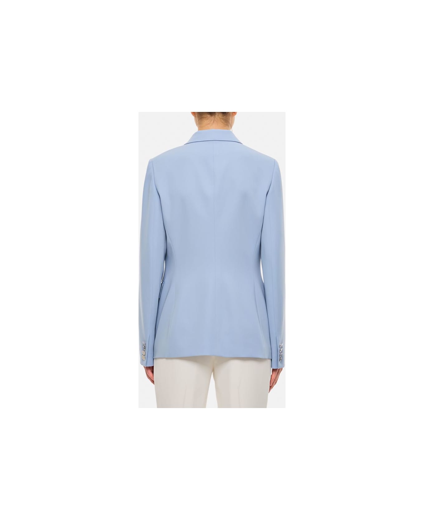 Ralph Lauren Camden Wool Gabardine Double-breasted Jacket - Sky blue