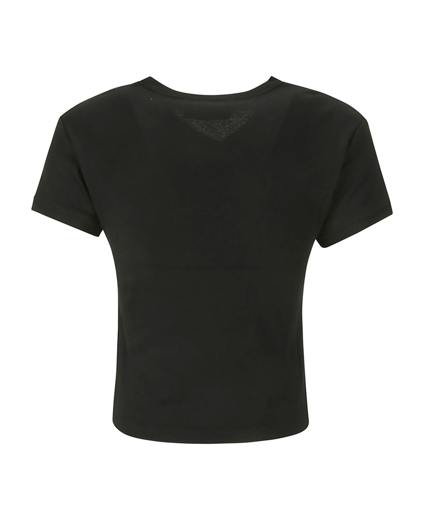 Coperni V Neck Line T-shirt - BLACK