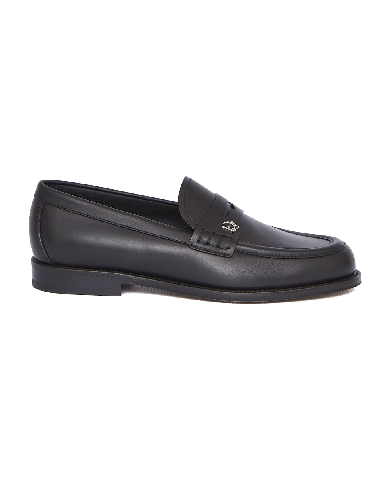Dior Leather Loafers - Black