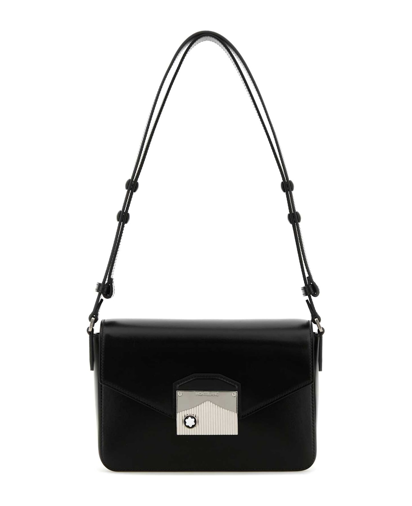 Montblanc Black Leather Meisterstuck Shoulder Bag - 000