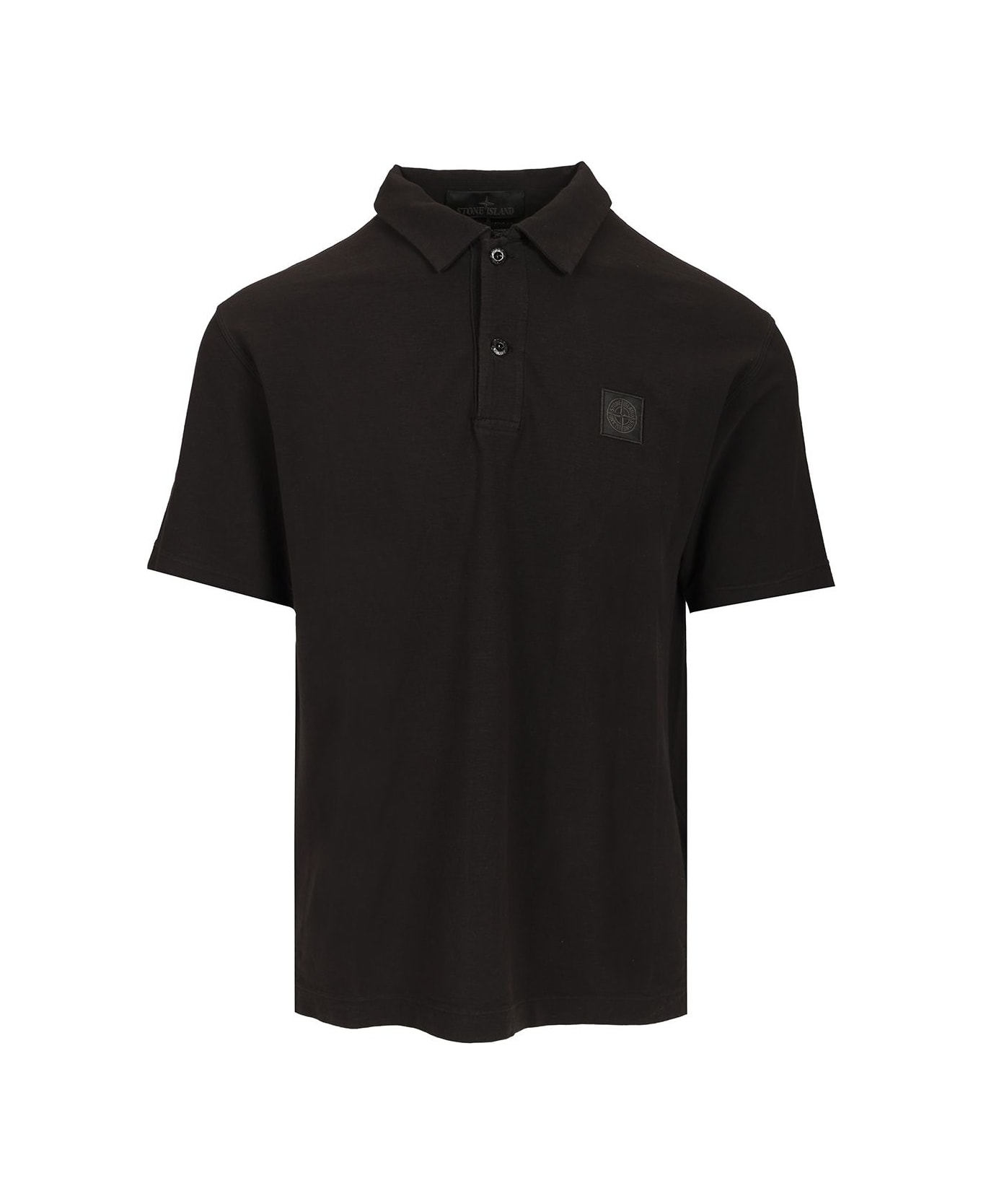 Stone Island Short-sleeved Polo Shirt - Black
