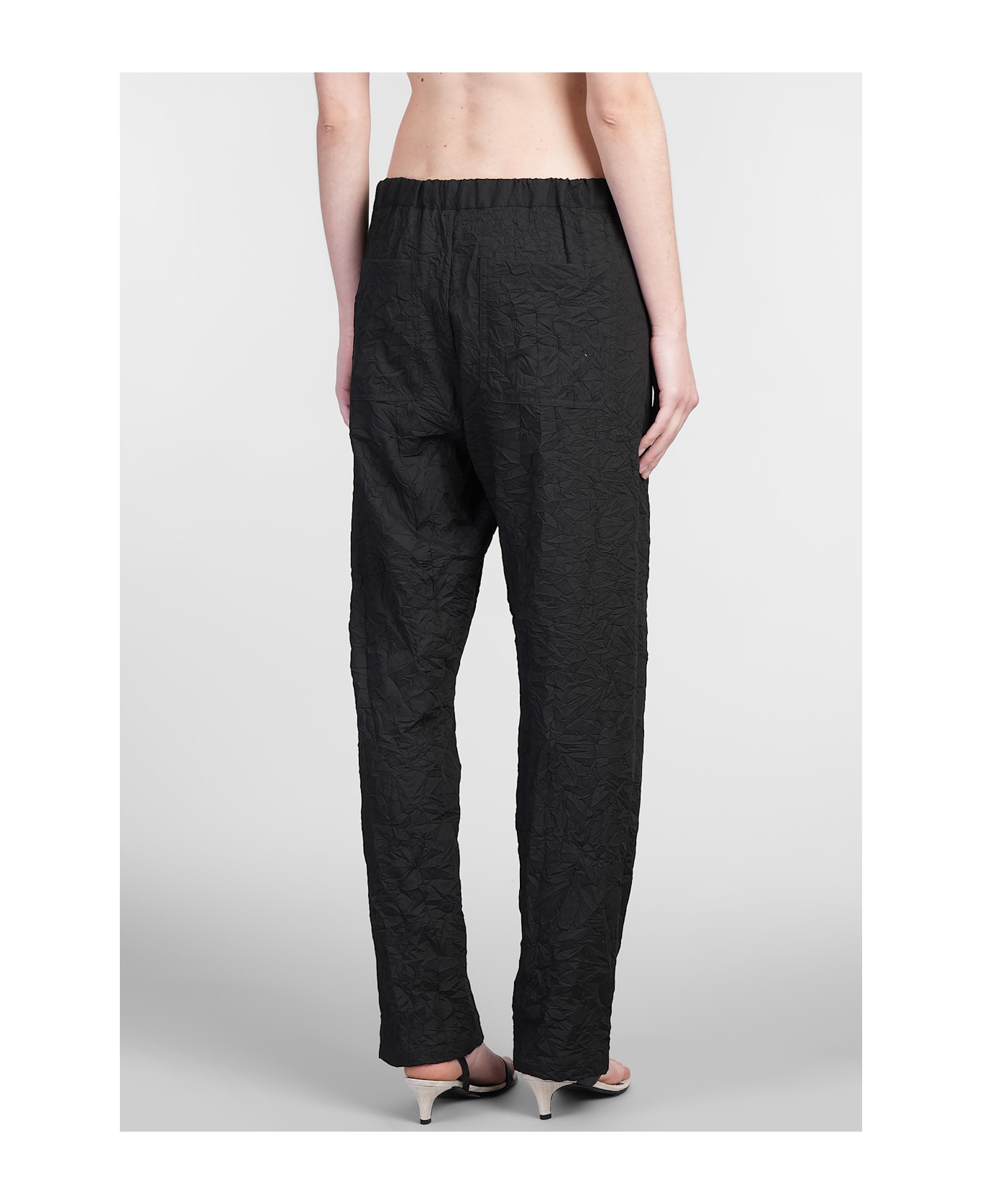 Holy Caftan Pablo Pants In Black Cotton - black