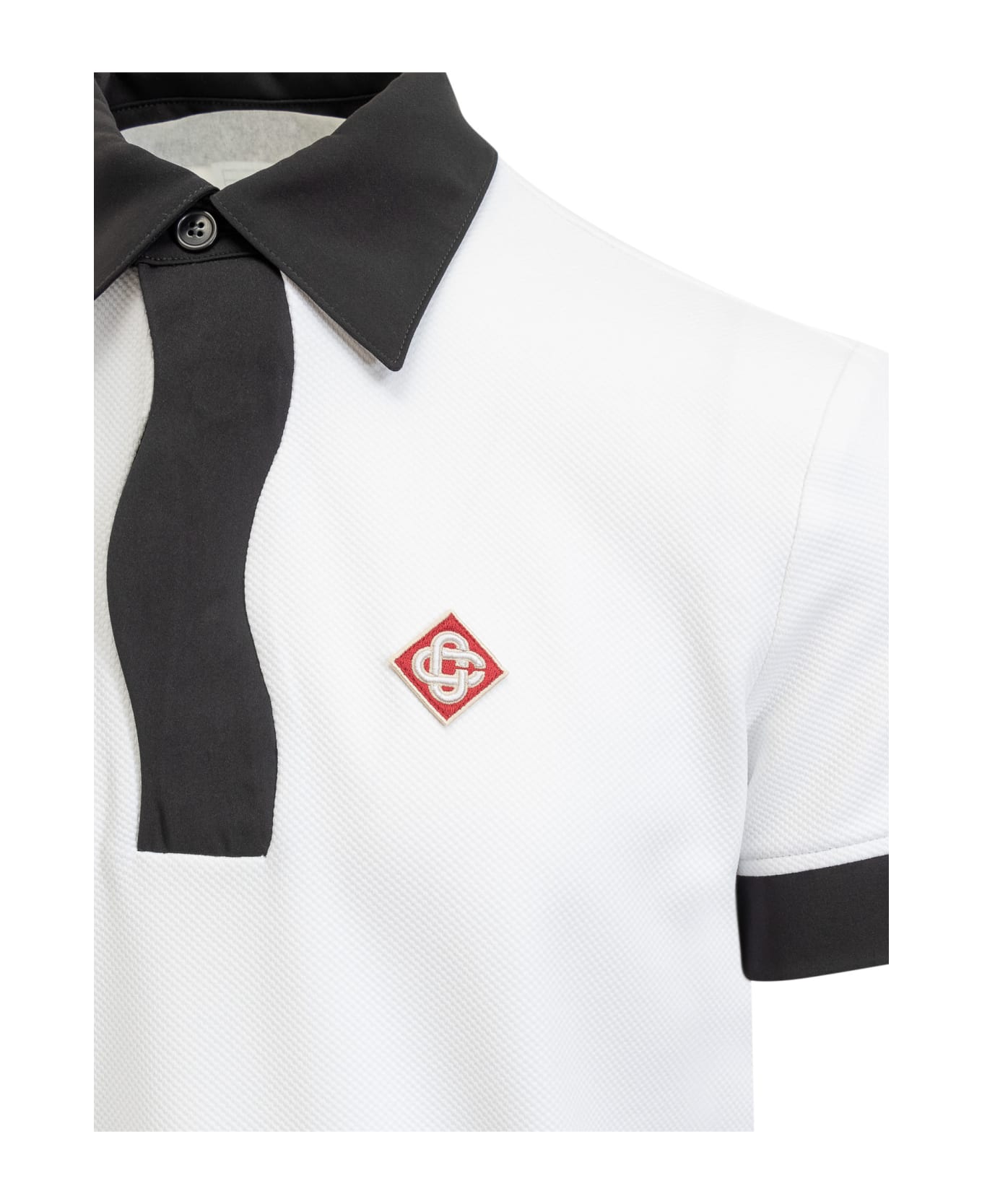 Casablanca Polo 'memphis' - WHITE