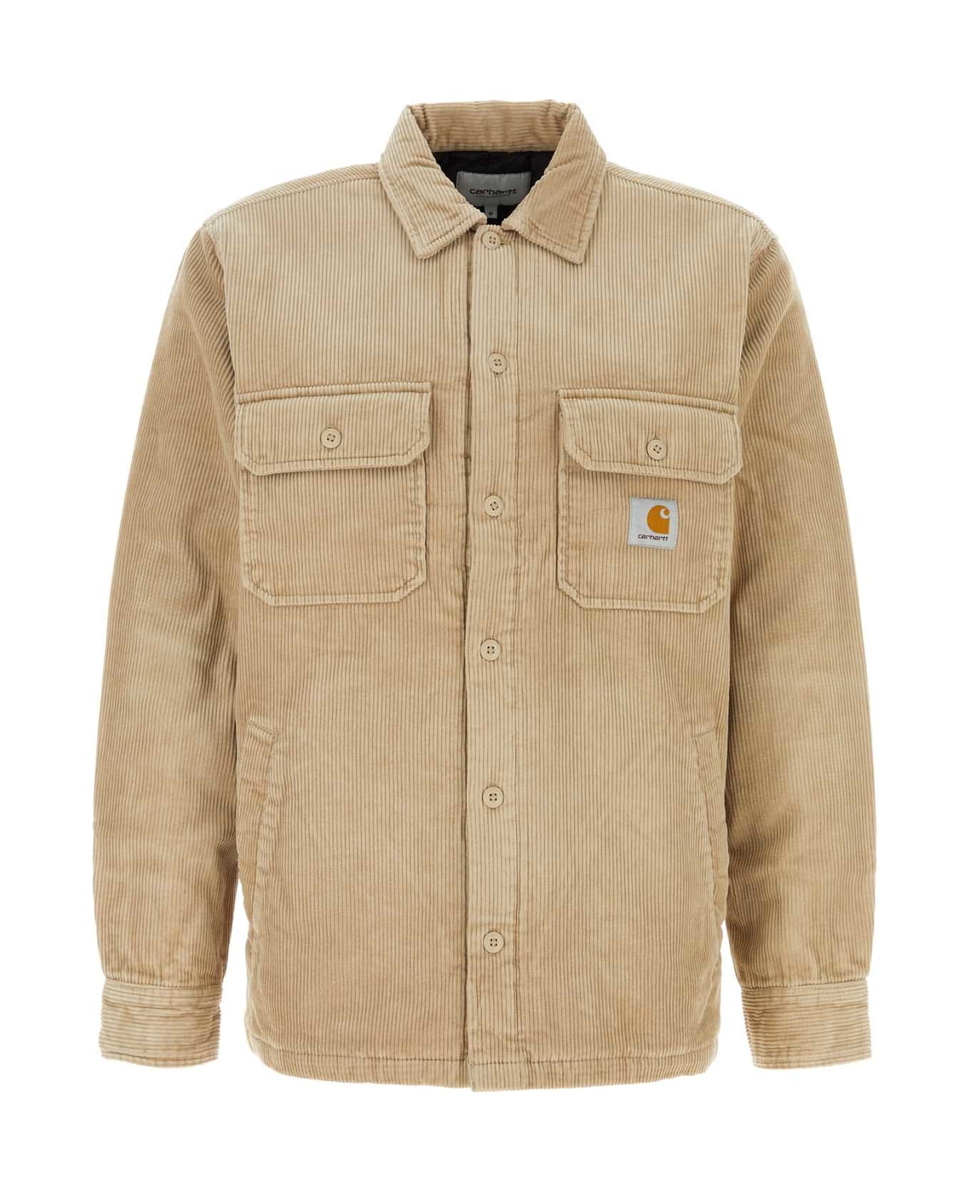 Carhartt Sand Corduroy Whitsome Shirt Jacket - WALL