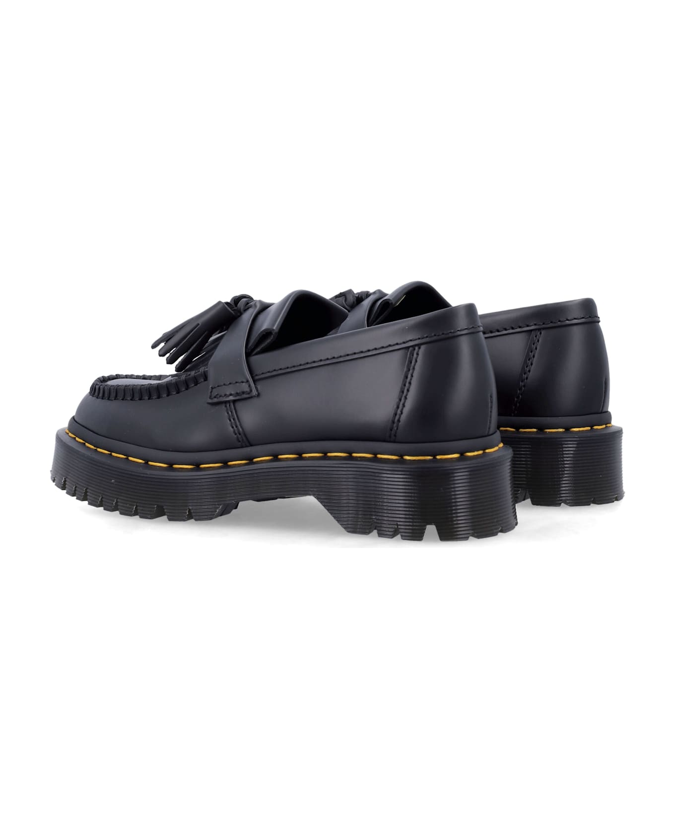 Dr. Martens Adrian Bex Smooth Leather Tassel Loafers - BLACK
