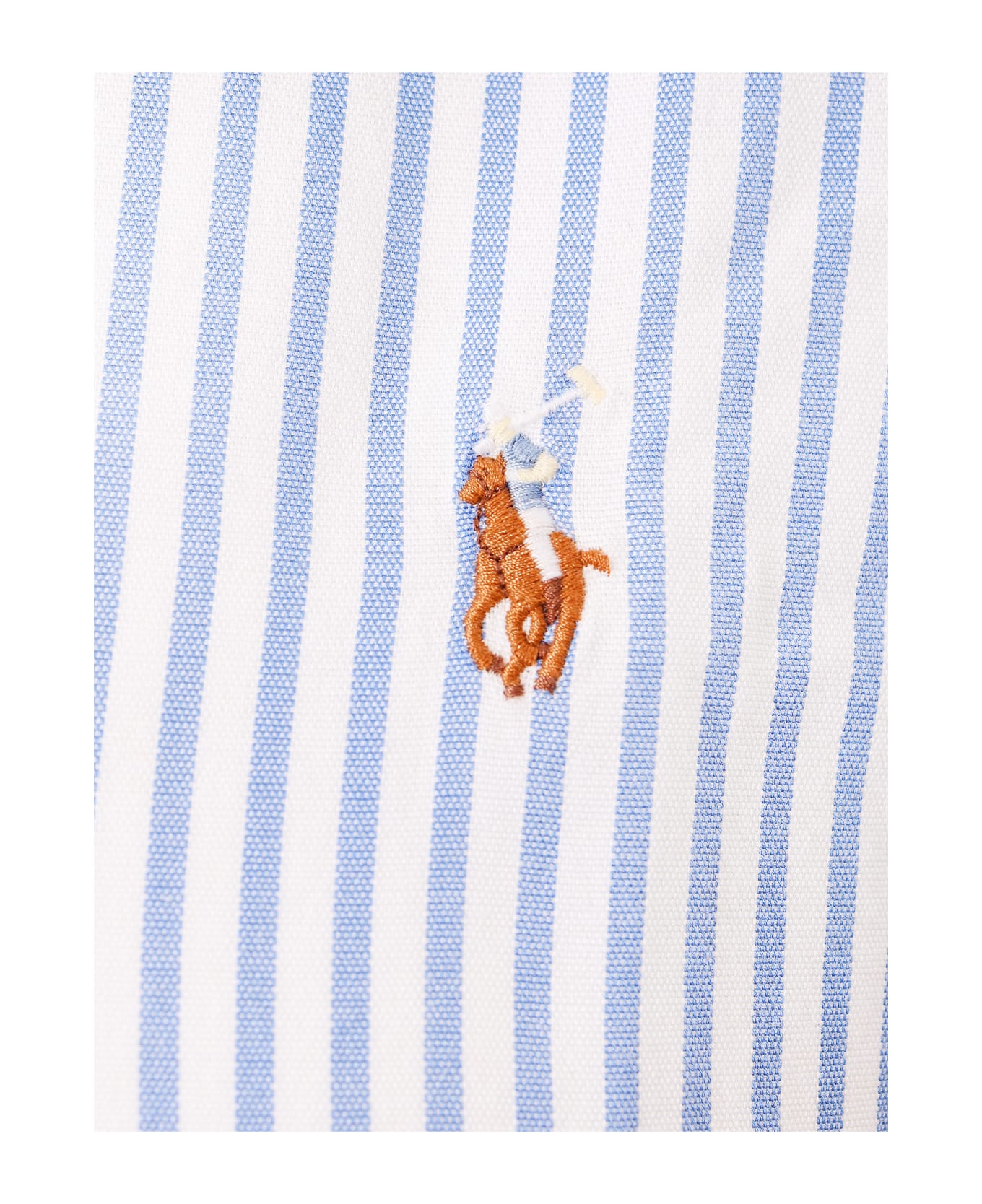 Ralph Lauren Striped Long-sleeved Shirt - Blue シャツ