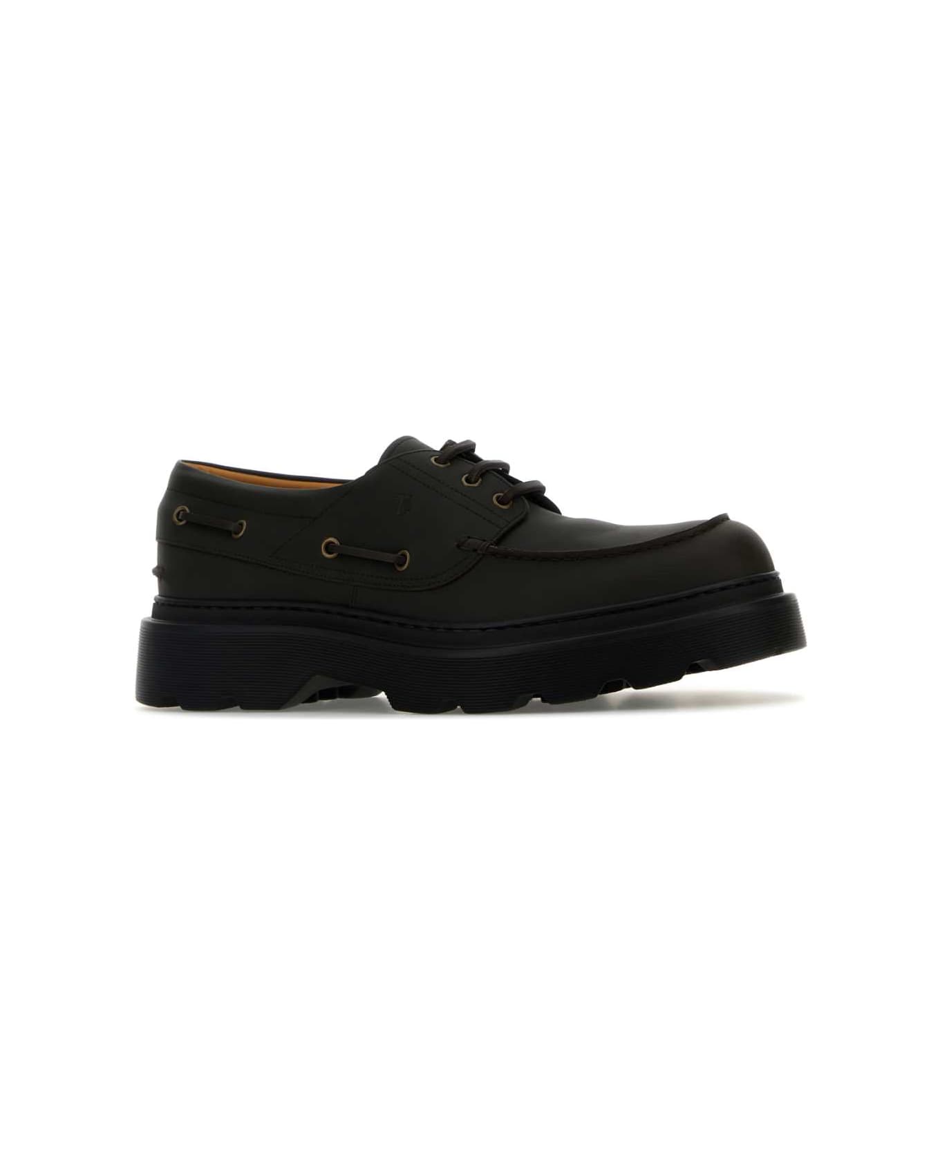 Tod
s Black Leather Loafers - PALISSANDRO