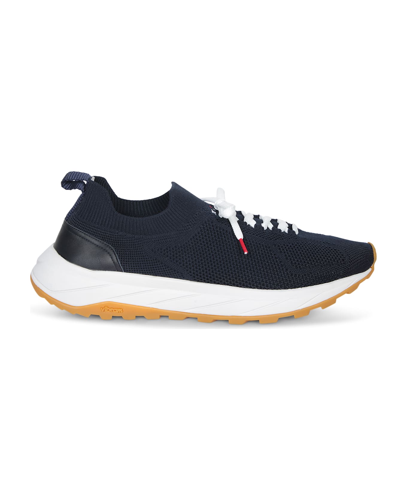 Kiton Blue Knit Vibram Sneakers - Blue