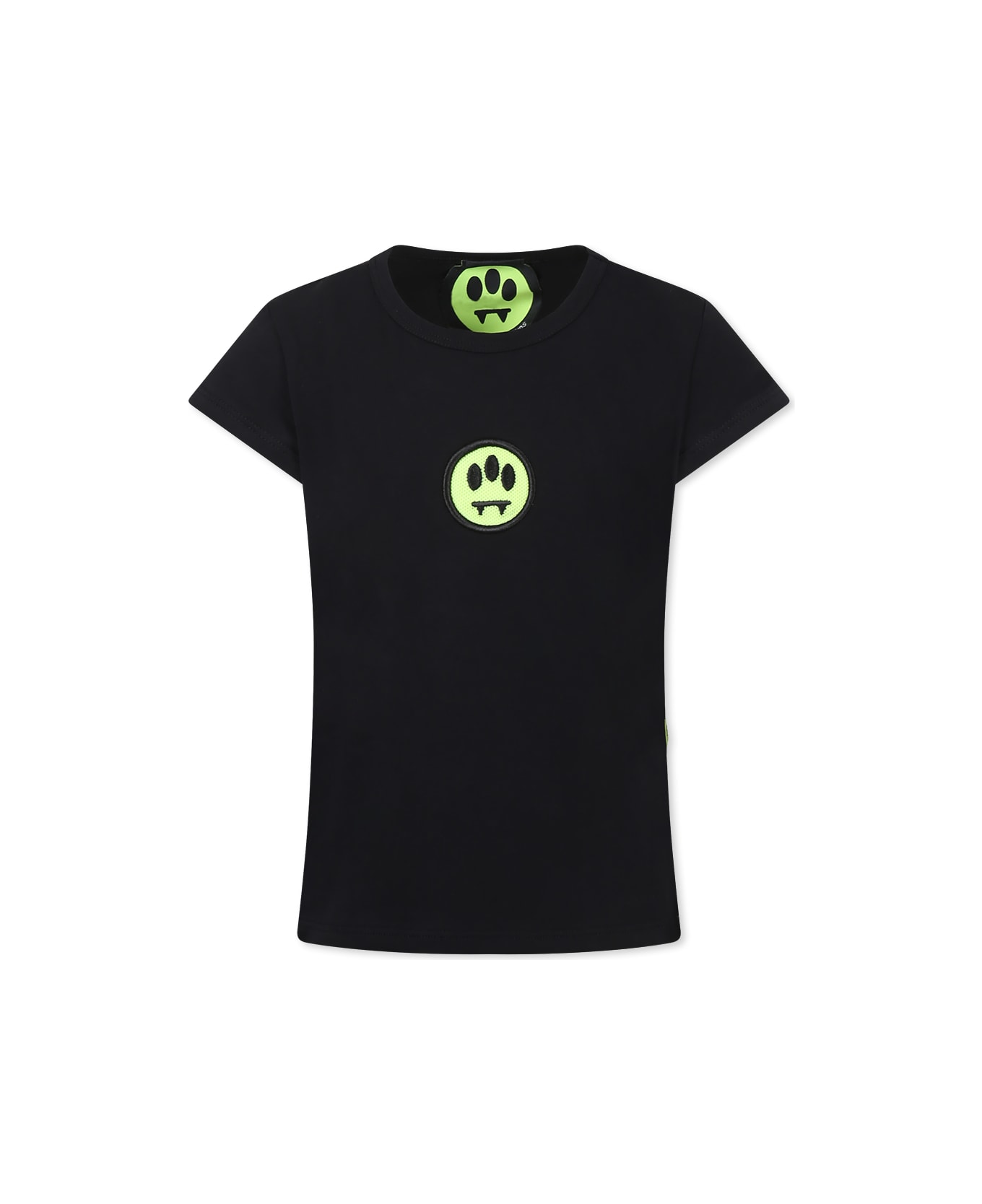 Barrow Black T-shirt For Girl With Smiley - Black