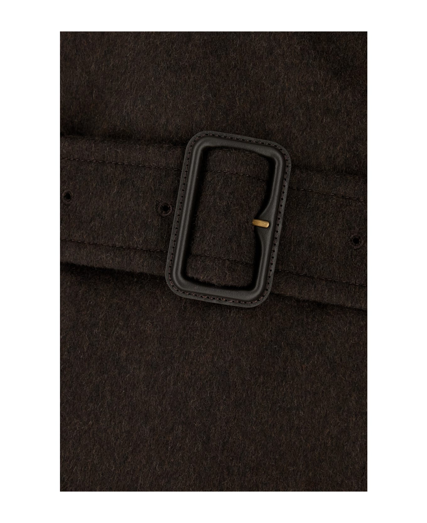 Burberry Slate Cashmere Coat - BROWN