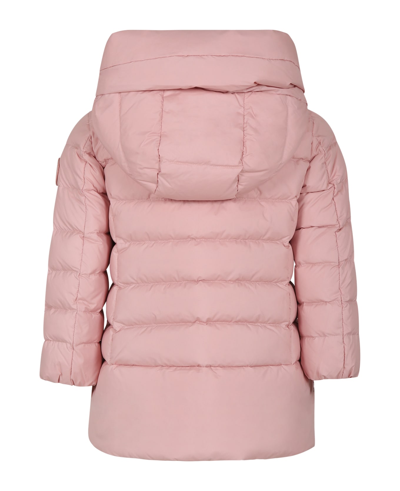 Woolrich Pink Down Jacket For Girl - Pink コート＆ジャケット