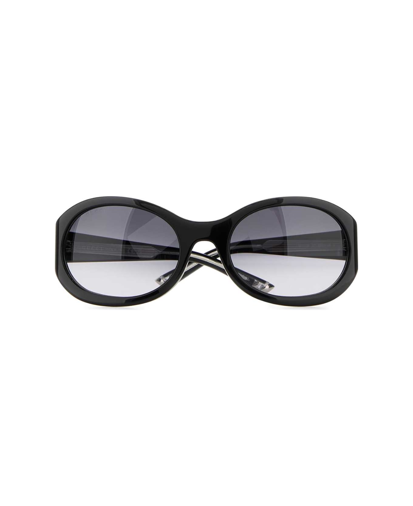 Gucci Black Acetate Sunglasses - BLACKBLACKGREY
