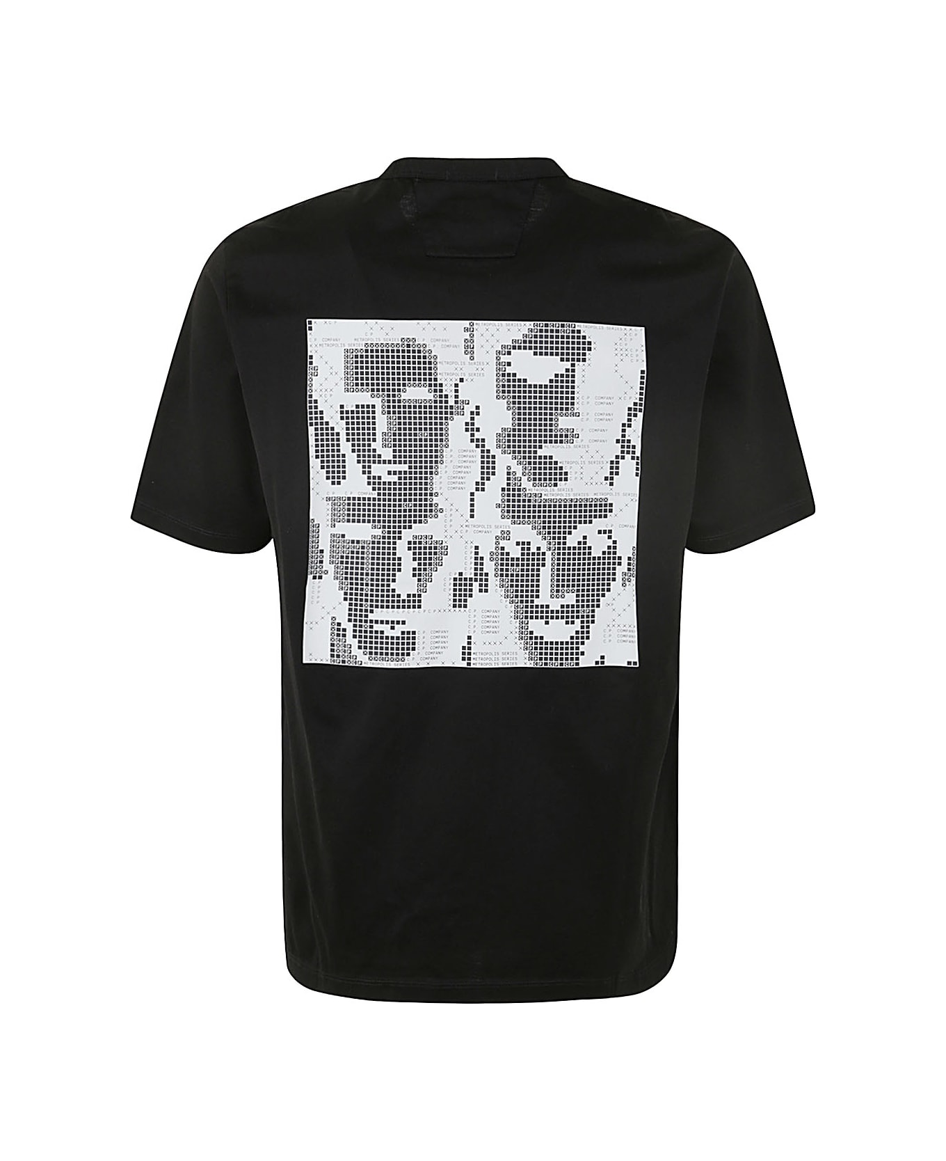 C.P. Company Metropolis Series Mercerized Jersey Graphic Face T-shirt - Black