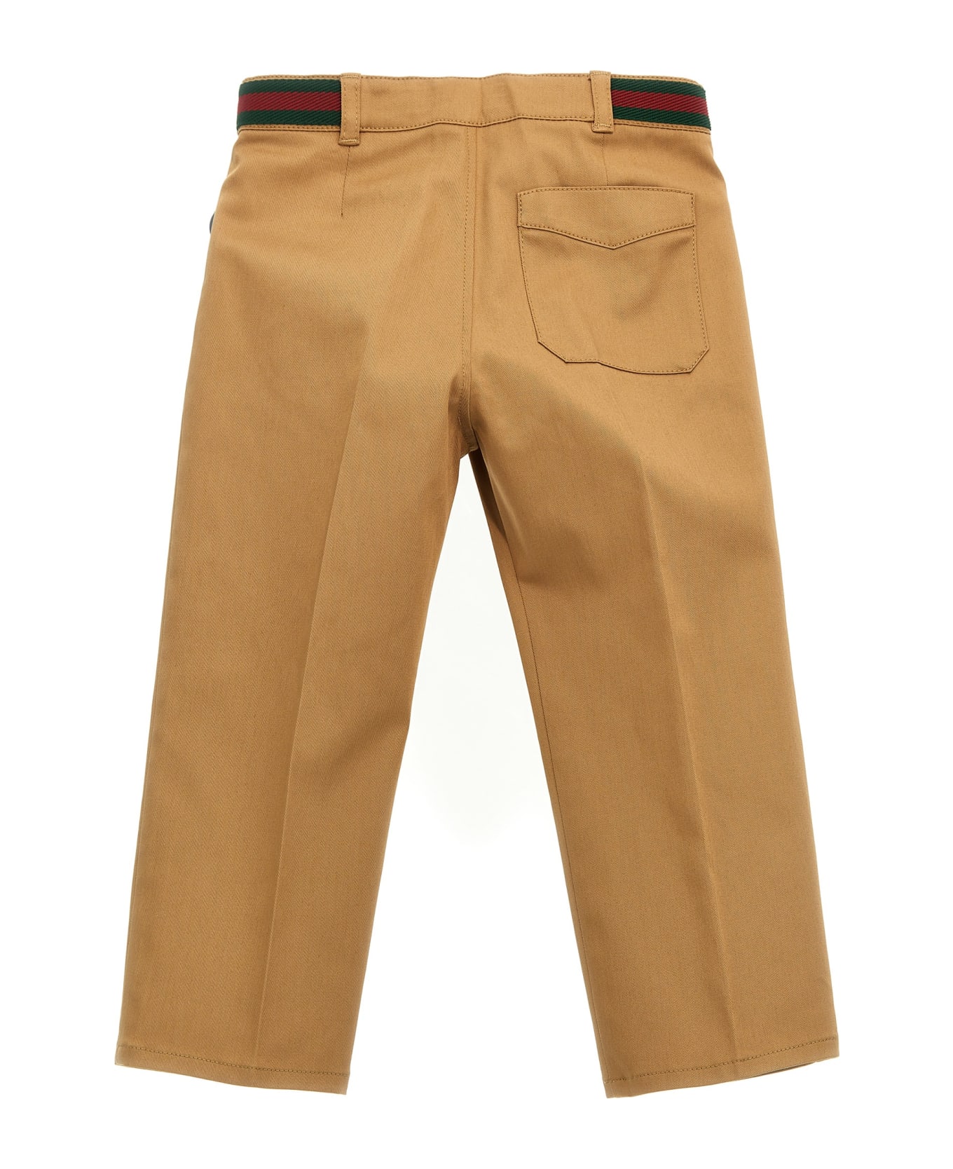 Gucci Web Ribbon Pants - Beige