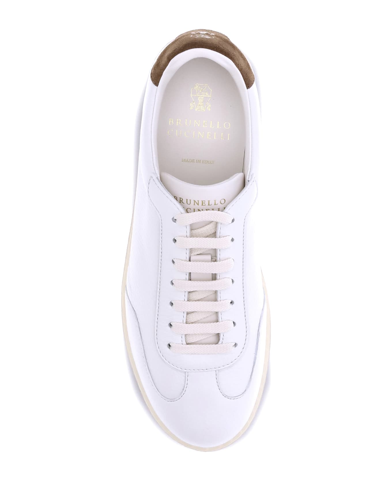 Brunello Cucinelli Leather Sneakers - WHITE