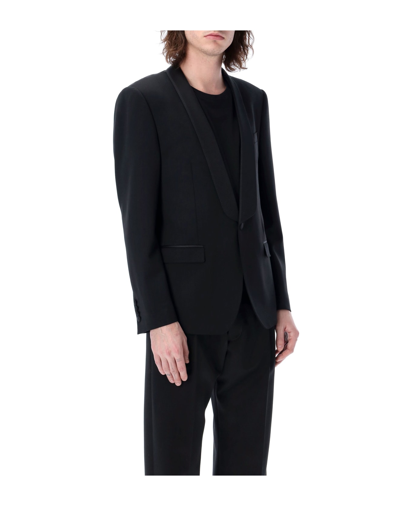 Dolce & Gabbana Single-breasted Stretch Wool Sicilia-fit Tuxedo Jacket - BLACK ブレザー