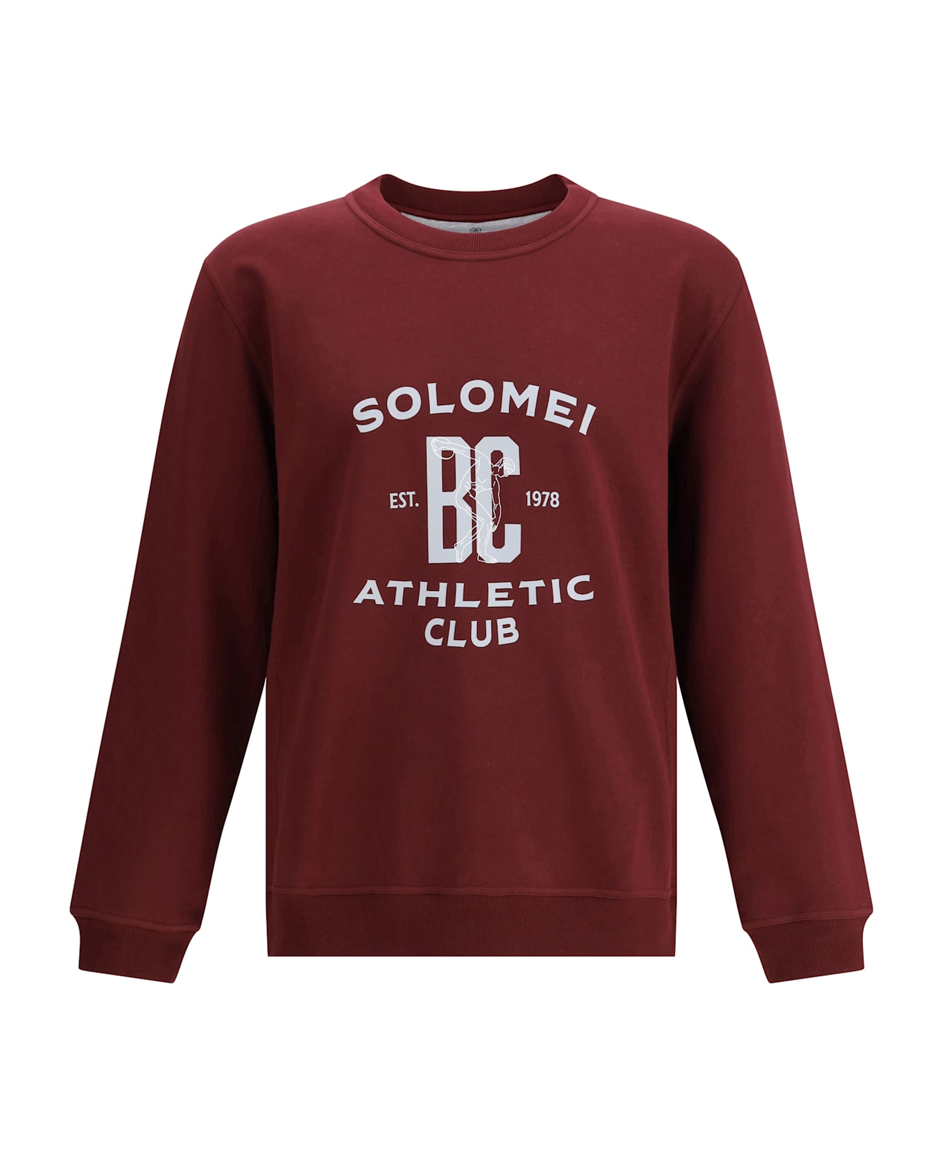 Brunello Cucinelli Maxi Print Sweatshirt - Bordeaux