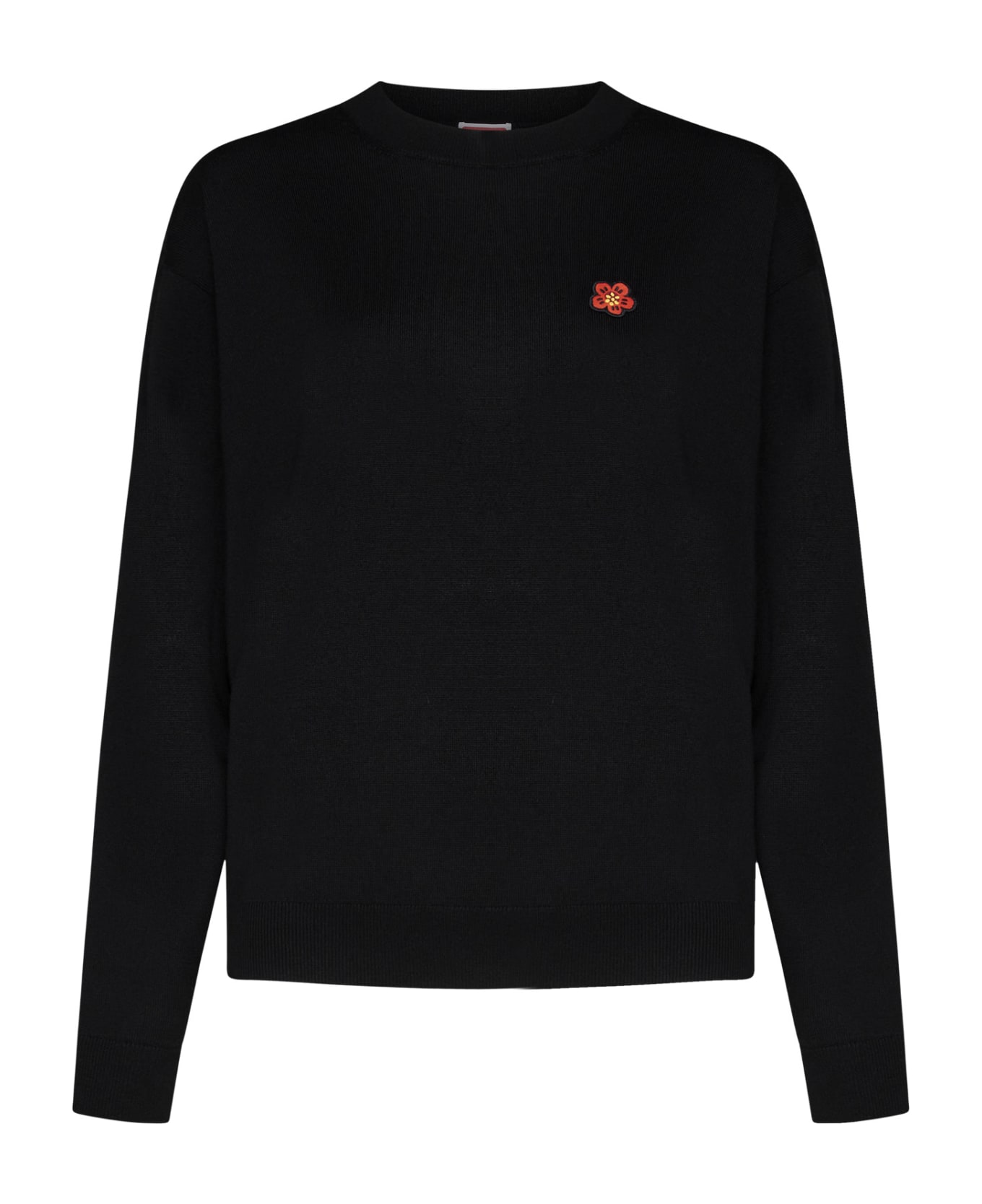 Kenzo Crew-neck Wool Sweater - Black
