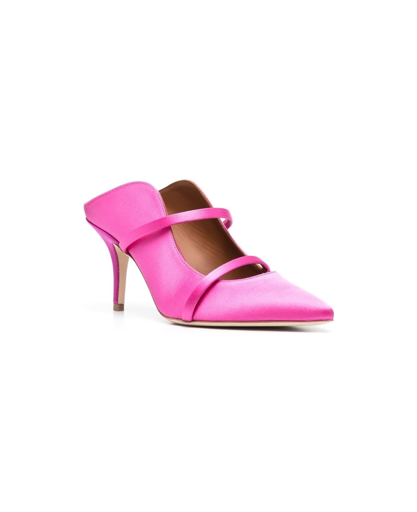 Malone Souliers Maureen 70 Satin Mules - Pink
