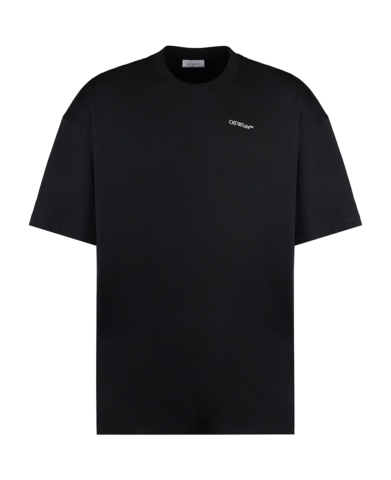 Off-White Black Cotton T-shirt - black