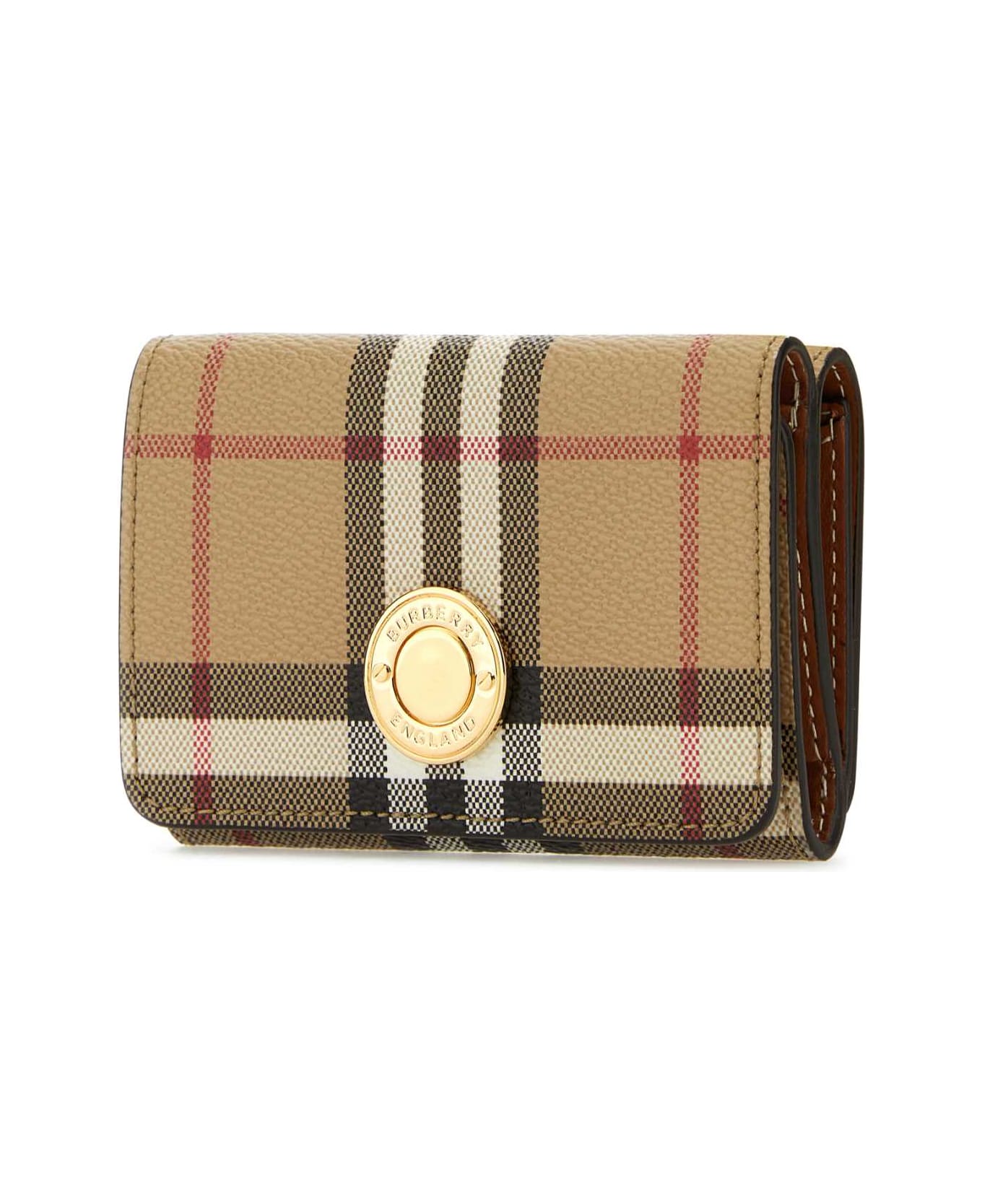 Burberry Printed Canvas Wallet - ARCHIVEBEIGE