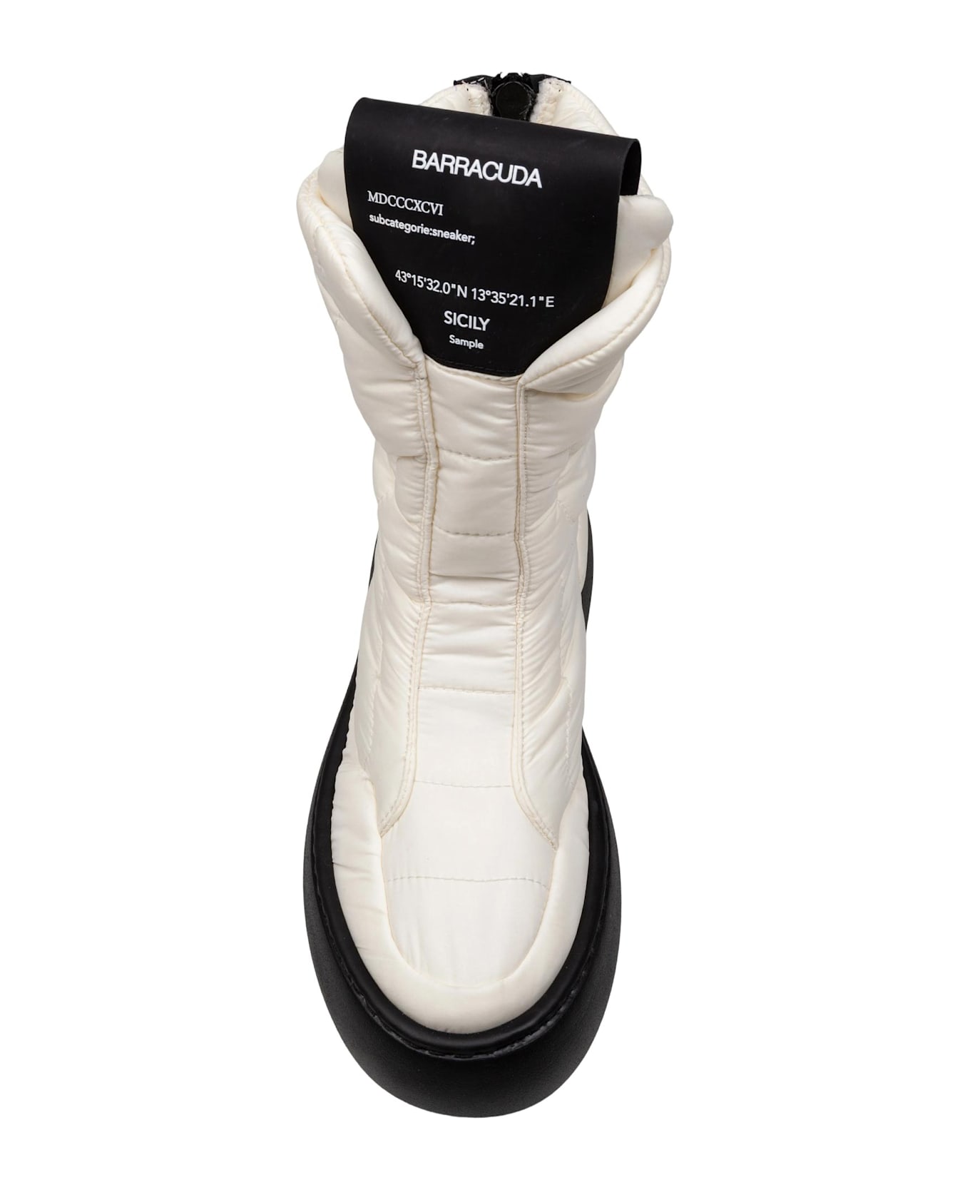 Barracuda Down Boots In Black And White - Camelia