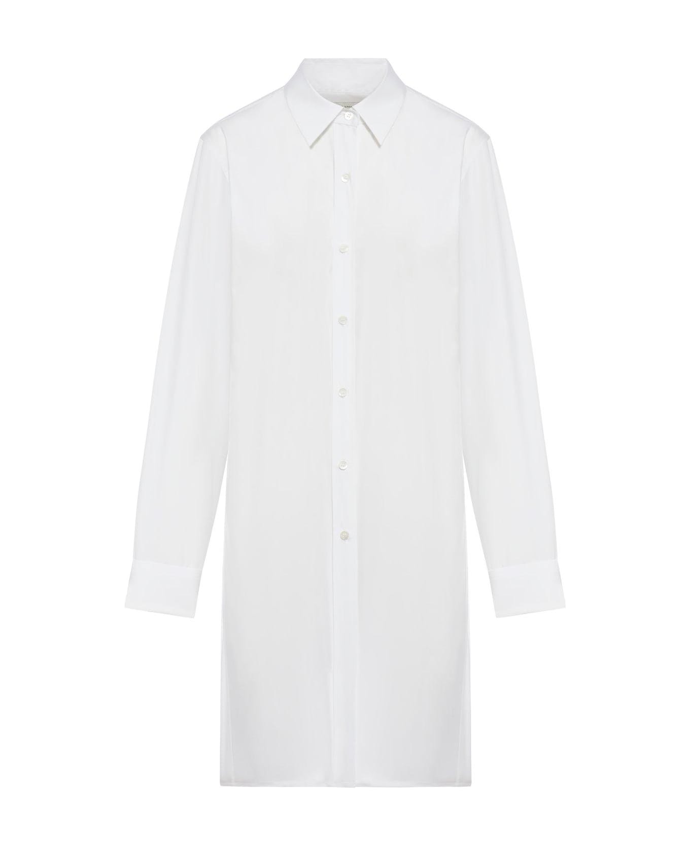 Dries Van Noten Bow Detailed Cropped Shirt - White