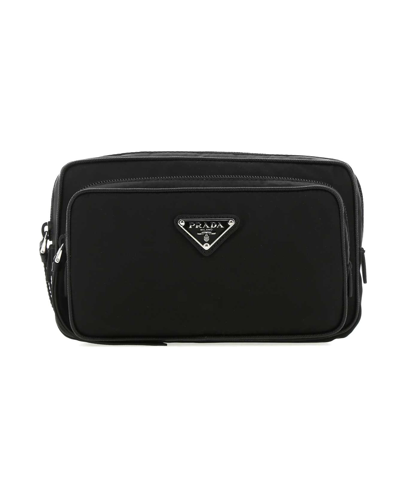 Prada Black Re-nylon Belt Bag - NERO