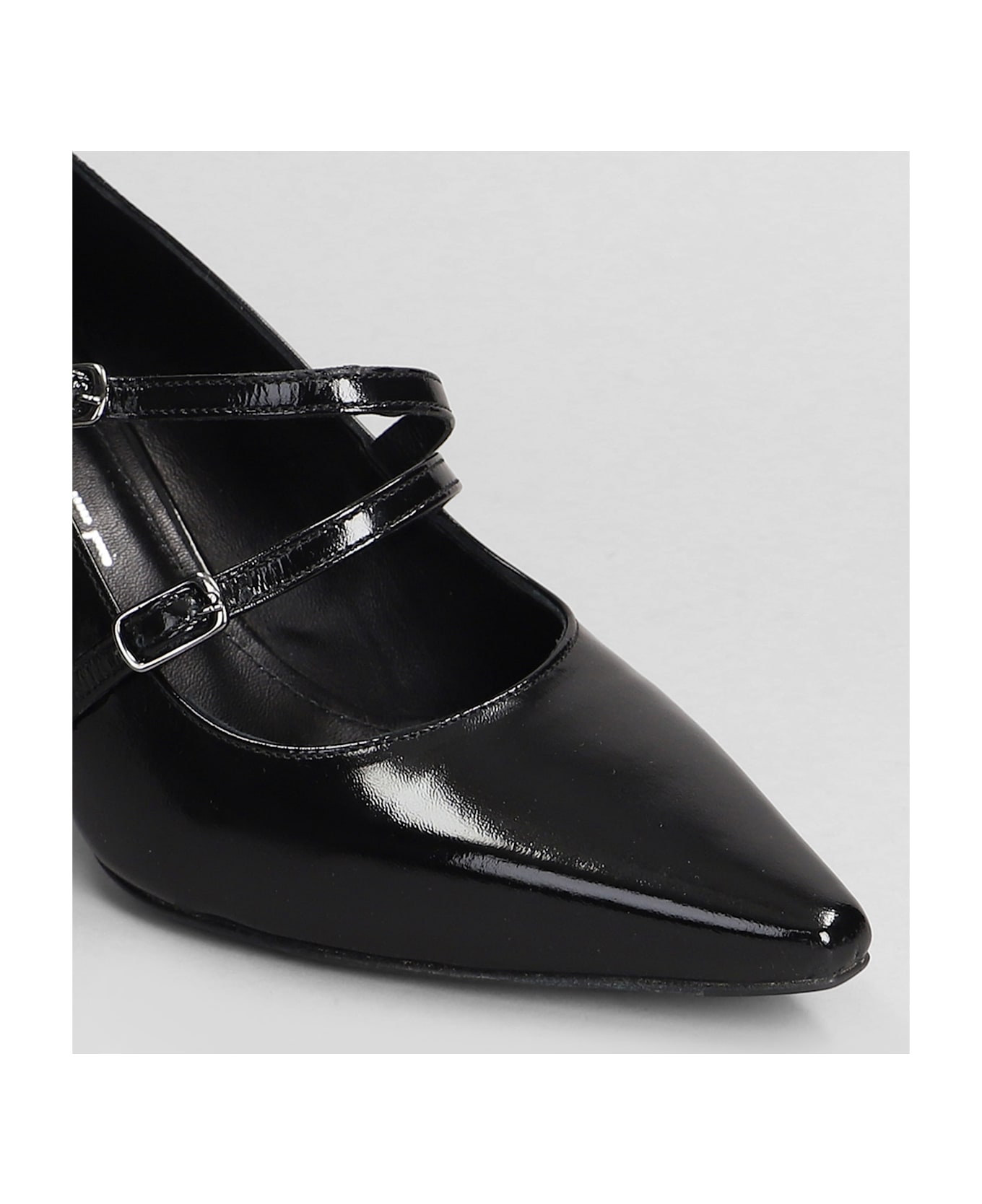 Julie Dee Pumps In Black Patent Leather - black