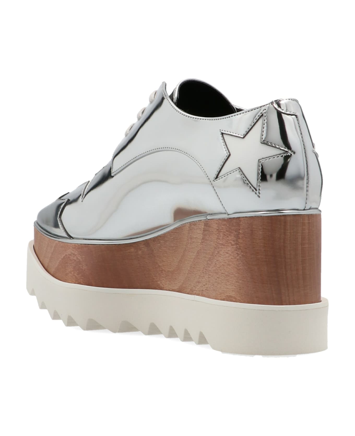 Stella McCartney 
elyse Lace Up Wedges - Silver