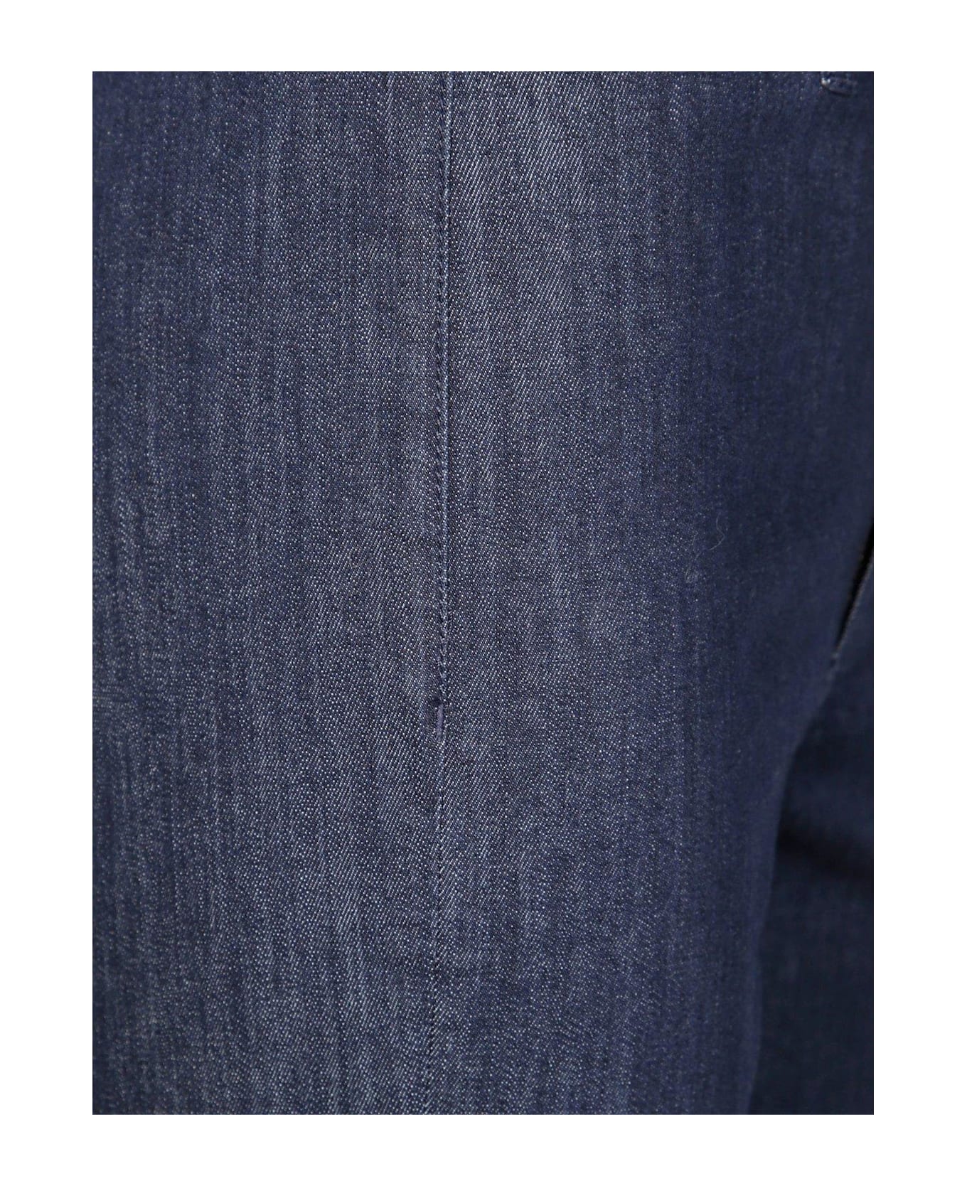 
S Max Mara Pleat Detailed Tapered Pants - DENIM