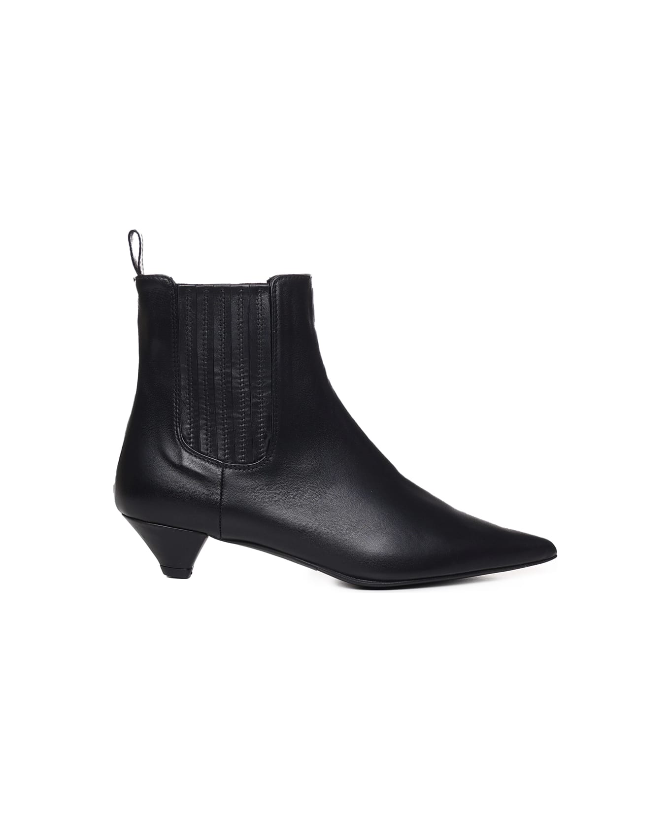 Marc Ellis Leather Ankle Boot - Black ブーツ