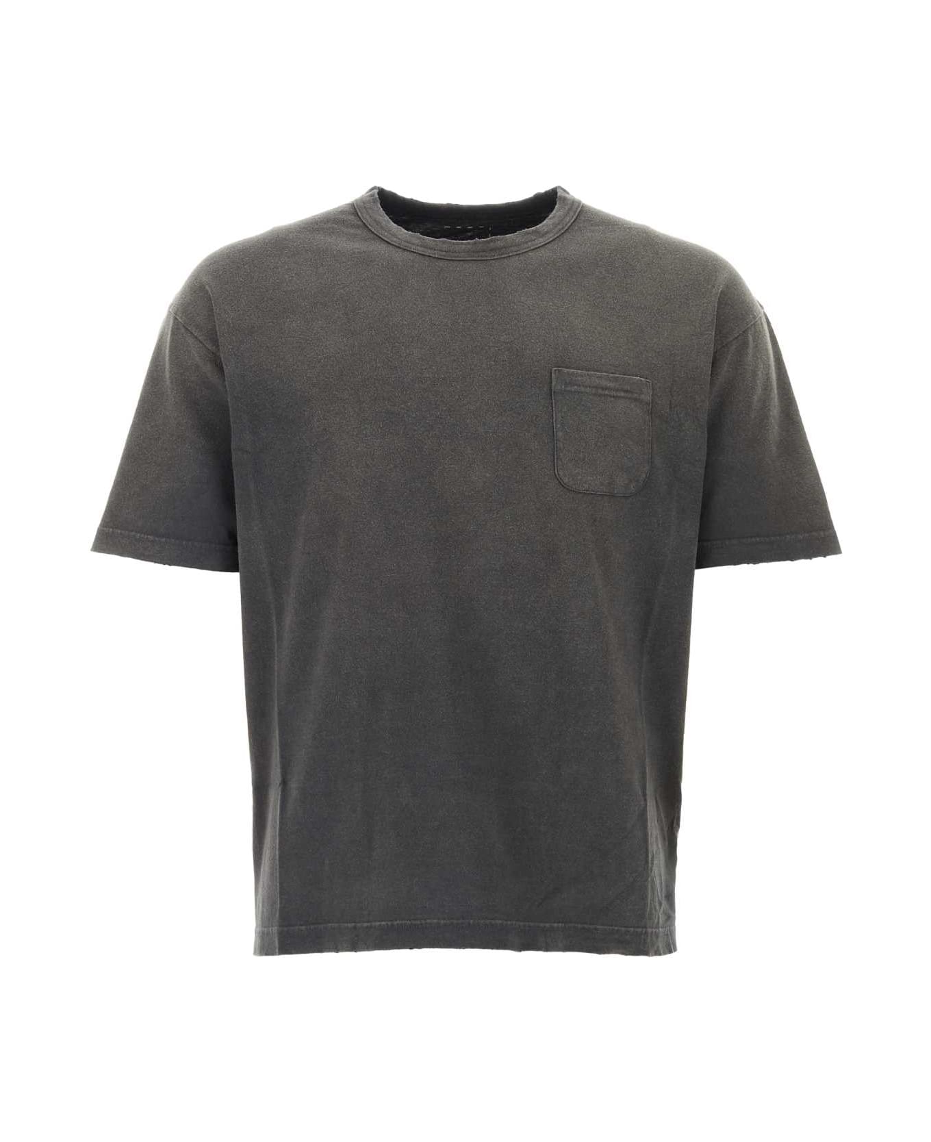 Visvim Graphite Cotton Jumbo T-shirt - BLACK