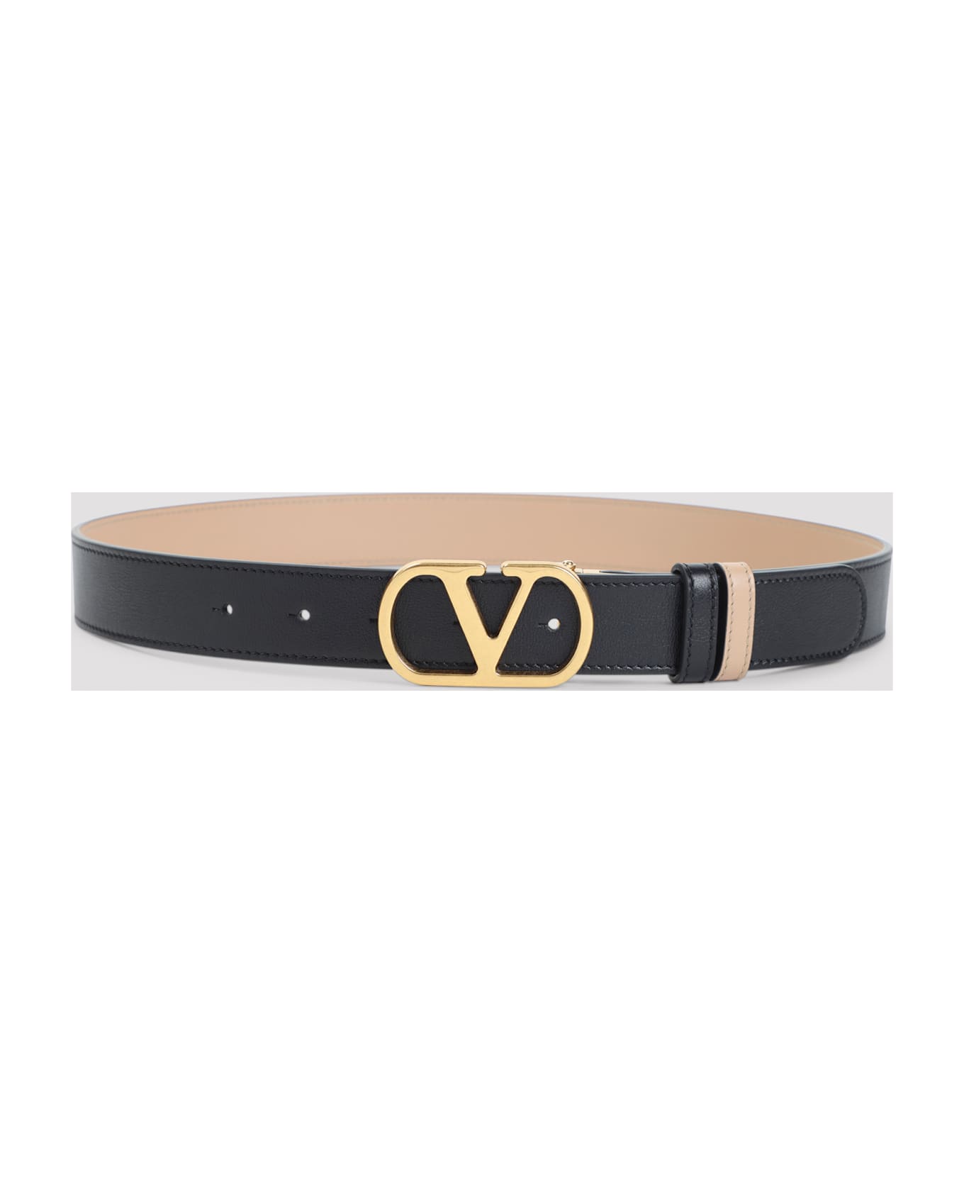 Valentino Garavani H30 Reversible Belt - Dvw Nero Rose Sand