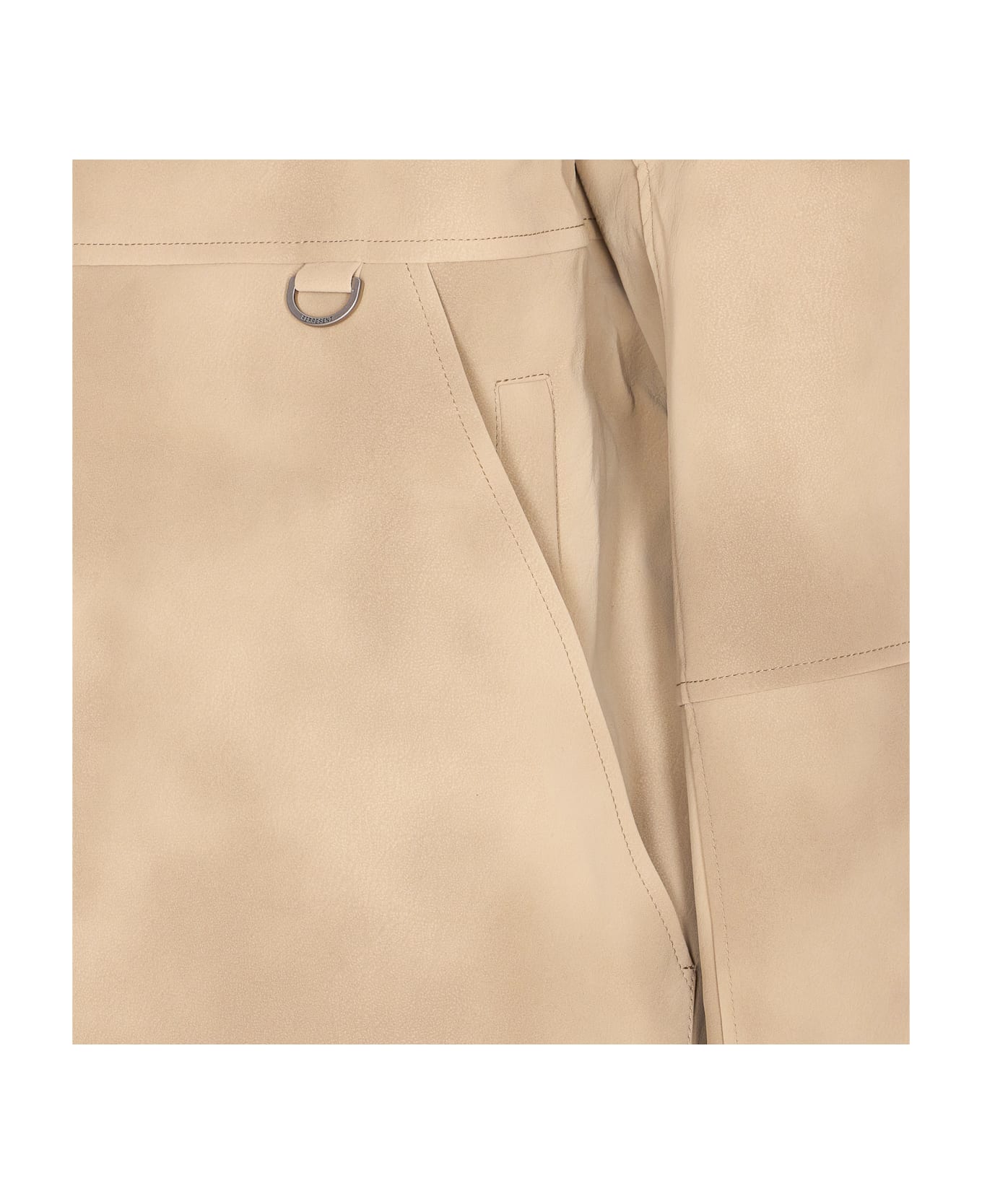 REPRESENT Shearling Jacket - Beige