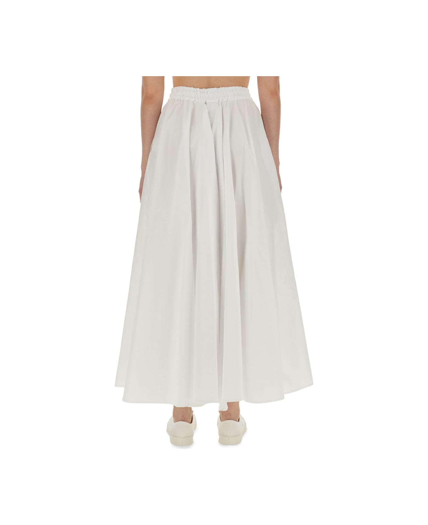 Aspesi Long Full Skirt - WHITE
