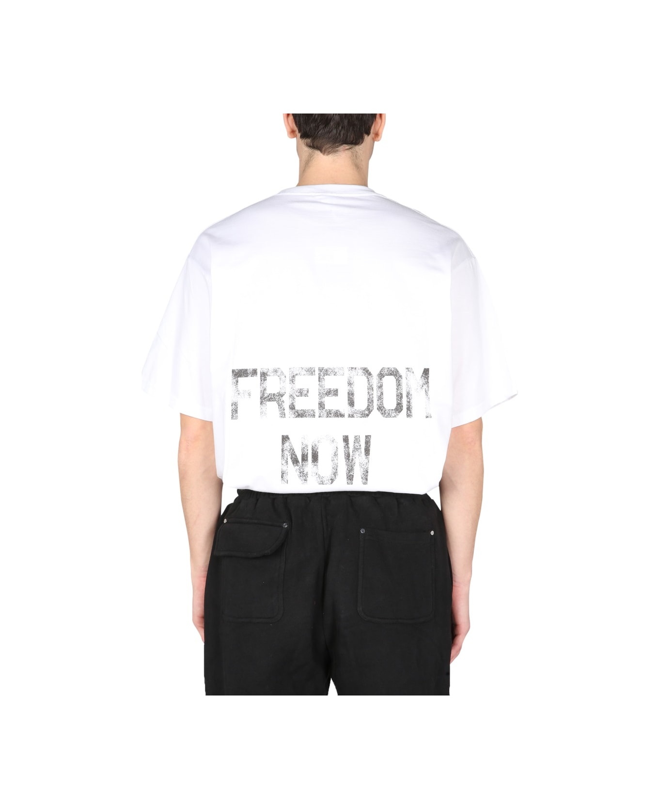 Mouty "freedom" T-shirt - WHITE シャツ
