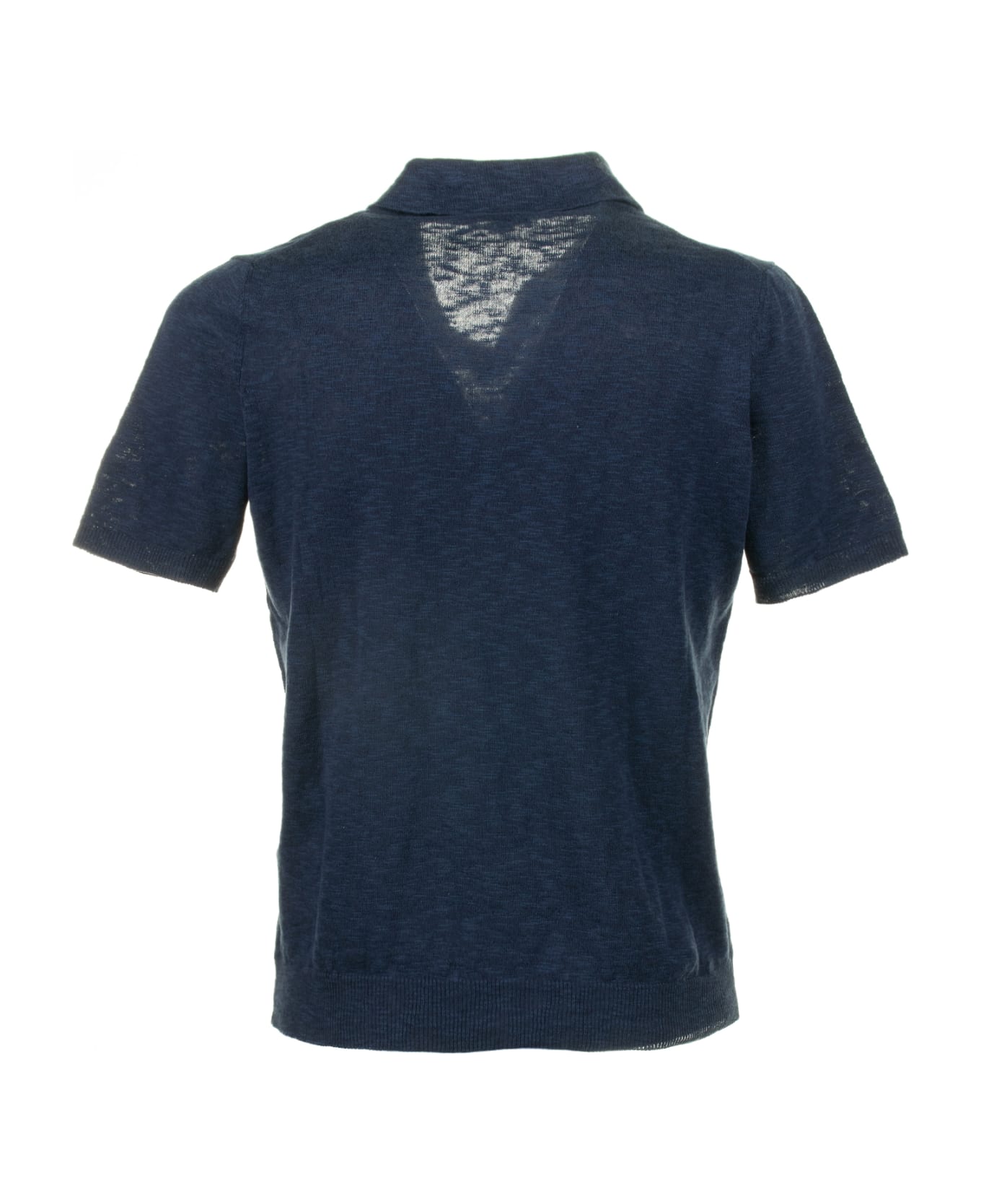 Seventy Blue Short-sleeved Polo Shirt - Blu