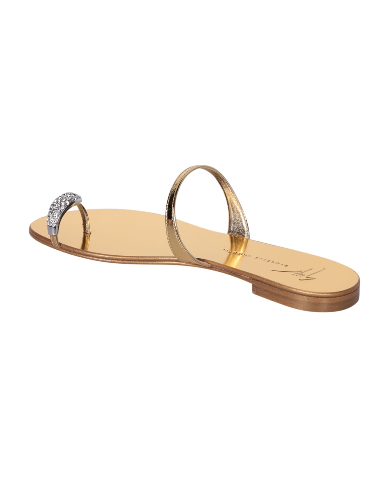 Giuseppe Zanotti Ring Gold Sandals - Metallic サンダル
