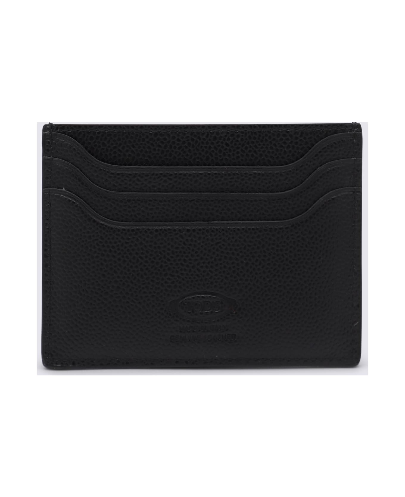 Tod
s Black Leather Card Holder - Black