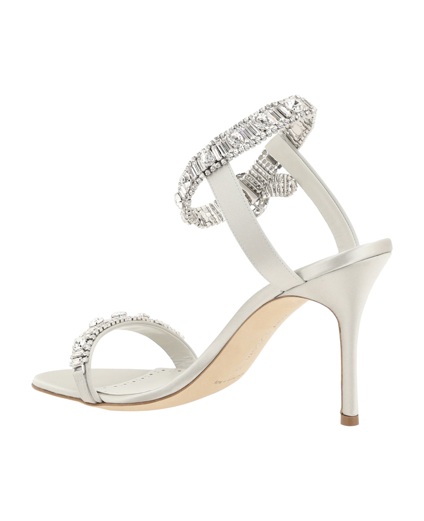 Manolo Blahnik Asasan Satin Sandals