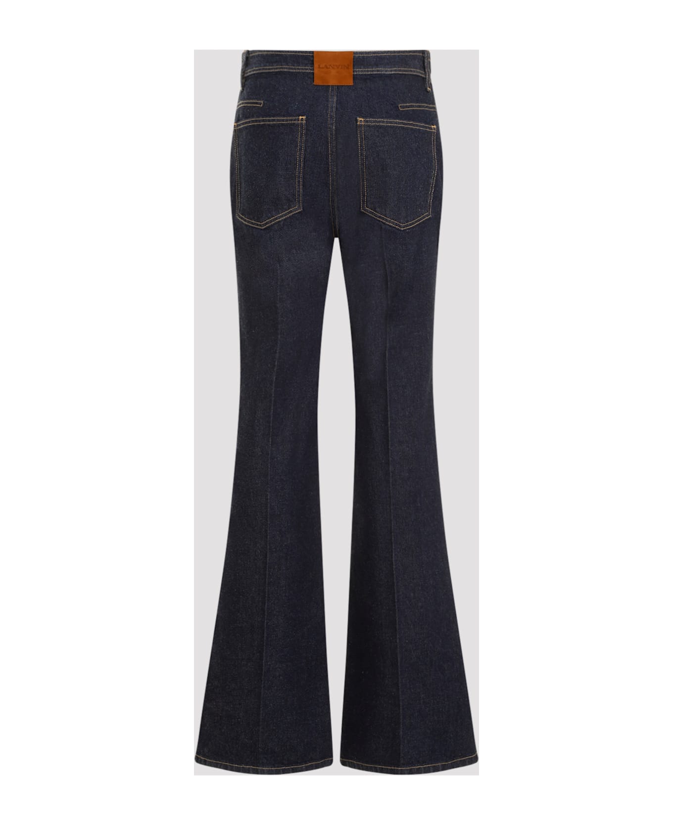 Lanvin Wide Leg Denim Jeans - Navy Blue